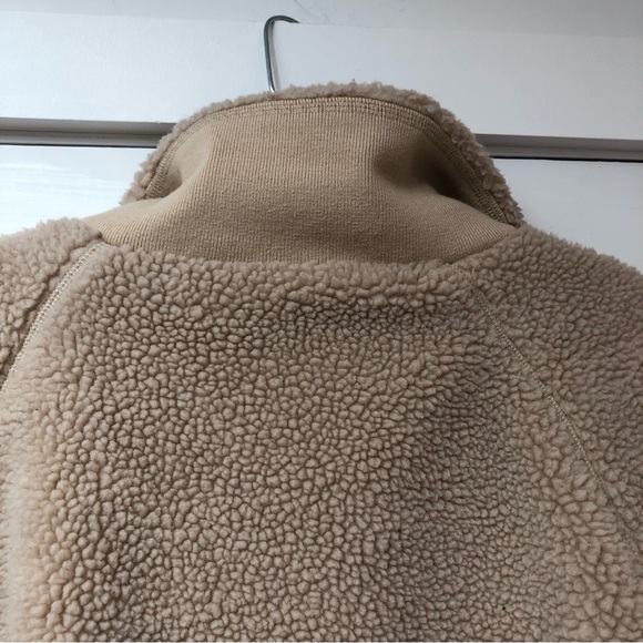 John Galt Sherpa shearling fleece teddy bear jacket lined multi pocket M/L - Picture 4 of 9